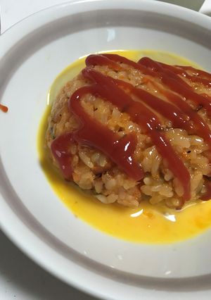 究極！卵かけオムライス-レシピのメイン写真