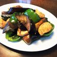 夏野菜!鶏肉とナスとピーマンの甘辛炒め!