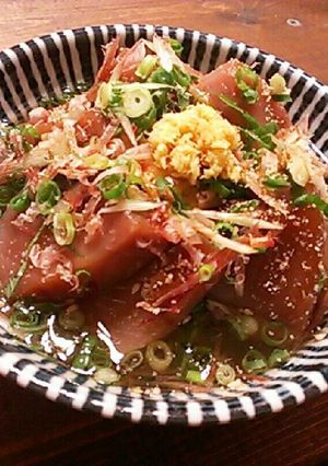 鰹の刺し身で、冷やしねこまんま(ФωФ)-レシピのメイン写真