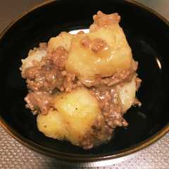 รูปของ 簡単！ジャガイモ挽肉そぼろ煮