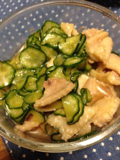 鶏皮と胡瓜の中華風酢の物-レシピのメイン写真