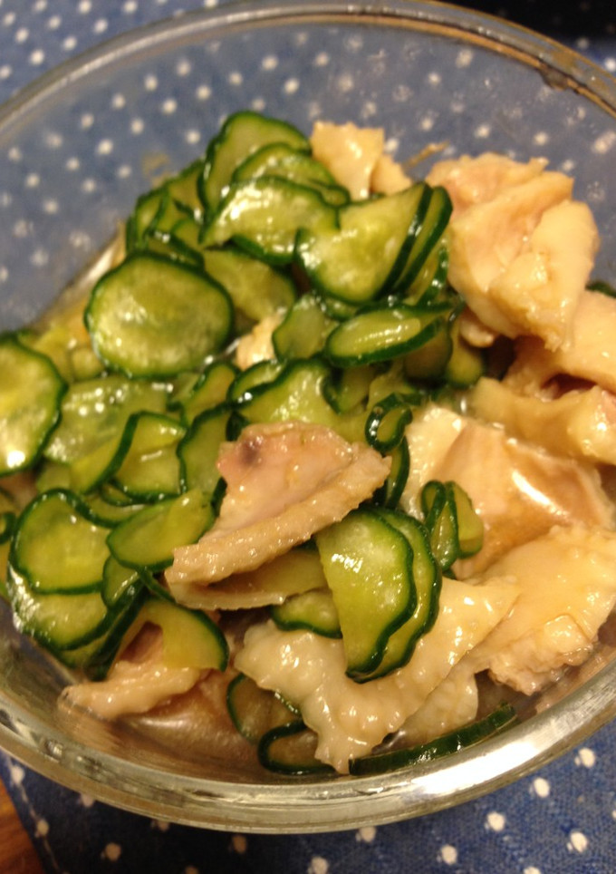 鶏皮と胡瓜の中華風酢の物-レシピのメイン写真