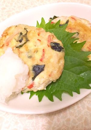 豆腐で簡単♪絶品！ふわふわカニツナバーグ-レシピのメイン写真