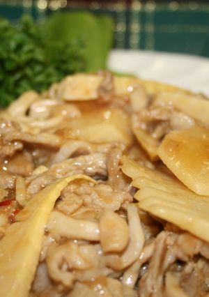 豚バラ肉とたけのこの炒め物-レシピのメイン写真
