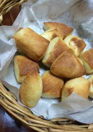 簡単☆冷蔵庫発酵1回☆朝すぐ焼けるパン！-レシピのメイン写真