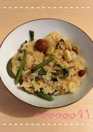 超簡単＊優しい味の山菜の炊き込みおこわ-レシピのメイン写真