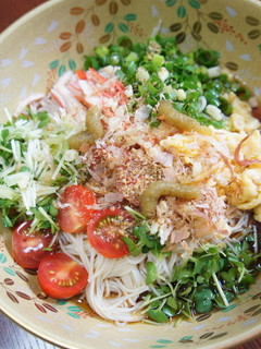 柚子コショウでさっぱり、ぶっかけ素麺-レシピのメイン写真