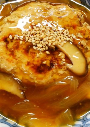 簡単！筍入りの豆腐ハンバーグ♡和風ソース-レシピのメイン写真
