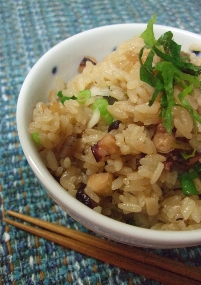 炊飯器で♥タコと豚キムチの炊き込みご飯-レシピのメイン写真