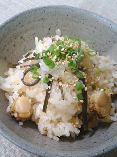 帆立の炊き込みご飯♪-レシピのメイン写真