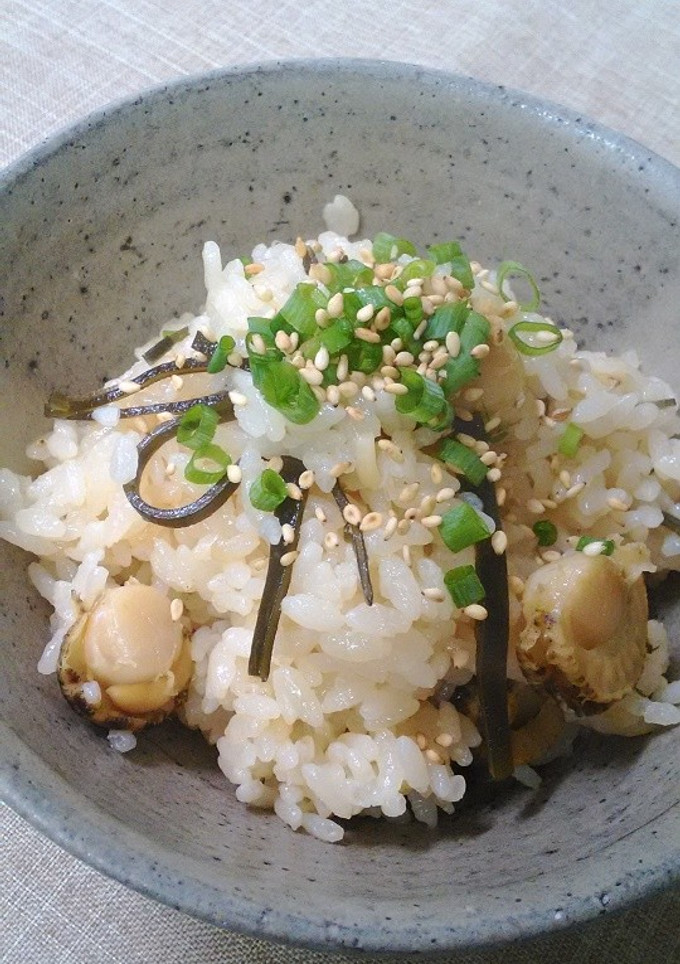 帆立の炊き込みご飯♪-レシピのメイン写真
