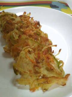 カラフル野菜のかき揚げ風チーズ焼き-レシピのメイン写真