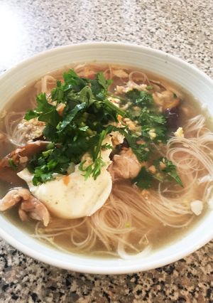 簡単ワンポットランチ 汁ビーフン-レシピのメイン写真
