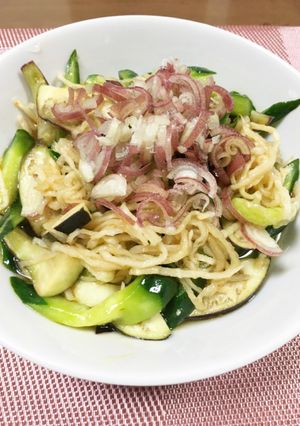 夏野菜と切り干し大根のピリ辛サラダ-レシピのメイン写真
