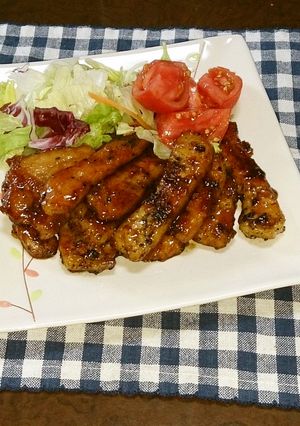 豚肉のピリ辛胡麻照り焼き-レシピのメイン写真