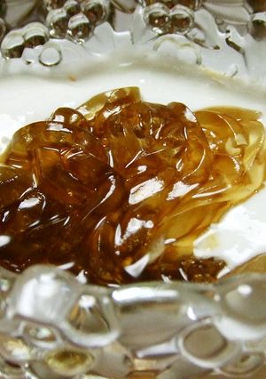 ヨーグルトとくずきりの黒蜜かけ♪-レシピのメイン写真
