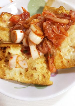 一品足りない時に！キムチ豆腐ステーキ☆-レシピのメイン写真