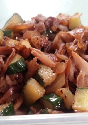 まいたけとキュウリと玉ねぎの甘酢煮-レシピのメイン写真