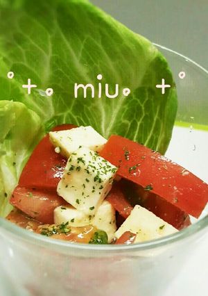 ＊トマトとモッツァレラのカプレーゼ＊-レシピのメイン写真