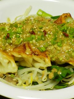 餃子の王将☆黒酢の胡麻ネギだれ-レシピのメイン写真