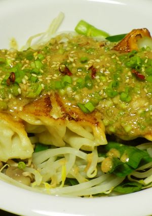 餃子の王将☆黒酢の胡麻ネギだれ-レシピのメイン写真