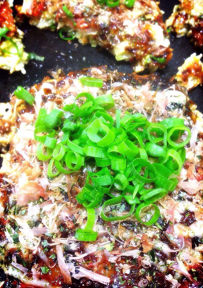 絶品☆素麺リメイクふわふわお好み焼き♫-レシピのメイン写真