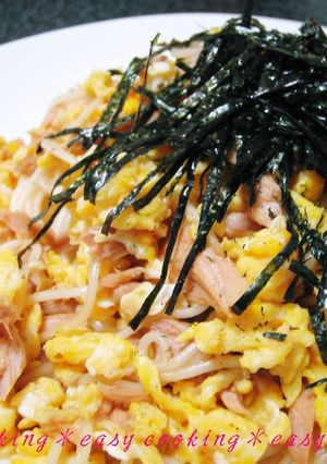 包丁いらずの♪ツナたま素麺-レシピのメイン写真