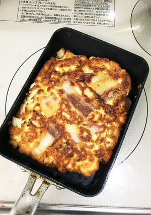 卵焼きフライパンで作るお好み焼き-レシピのメイン写真