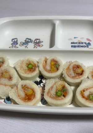 離乳食、幼児食に！手づかみピザロール-レシピのメイン写真