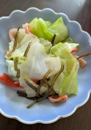 簡単キャベツの塩昆布和え-レシピのメイン写真