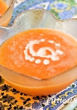 カンタロープ（メロン）の冷たいスープ-レシピのメイン写真
