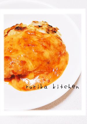 簡単チーズトマトがけ◇ガーリックチキン◇-レシピのメイン写真