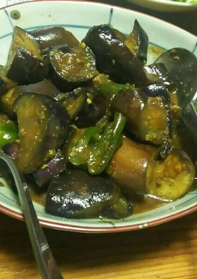 茄子とピーマンの味噌炒め-レシピのメイン写真