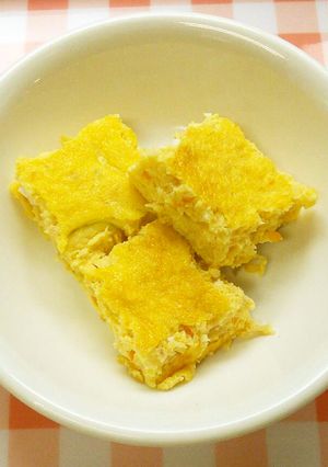 ツナ入り厚焼き卵　給食-レシピのメイン写真