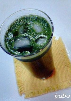 青汁梅酒ソーダ-レシピのメイン写真