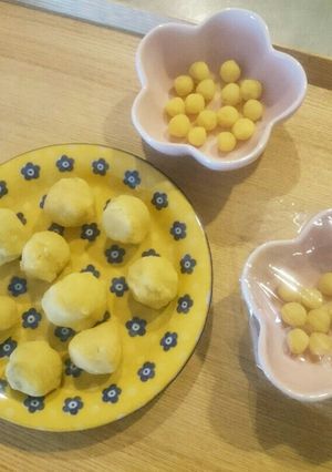 離乳食中期☆さつま芋ときなこのミニ団子☆-レシピのメイン写真