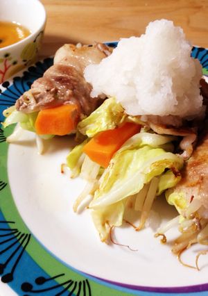 特製ダレでさっぱり豚バラの野菜巻き♪-レシピのメイン写真
