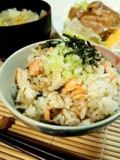 鮭とわかめの炊き込み御飯-レシピのメイン写真