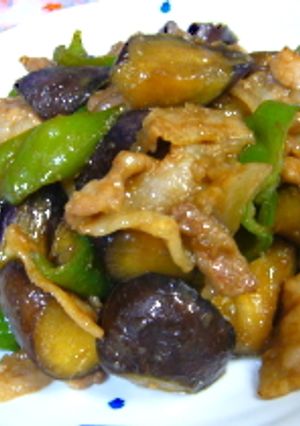 なすと豚肉の甘辛味噌炒め-レシピのメイン写真