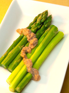 アスパラと豚肉と野菜のリエットの酢和え-レシピのメイン写真