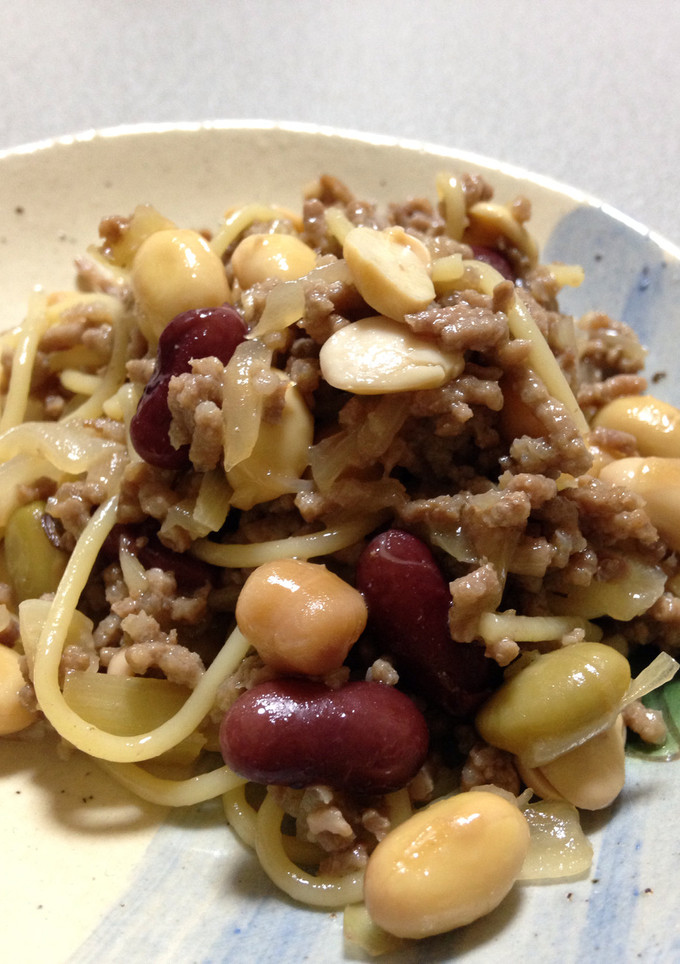 簡単にできる豆とひき肉のおかず-レシピのメイン写真