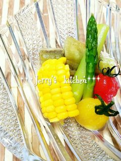 茅乃舎だしde夏野菜のおひたし-レシピのメイン写真