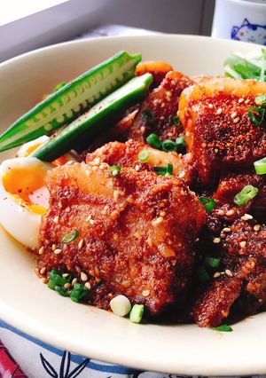 擂り胡麻たっぷり砂糖味醂なし胡麻味噌角煮-レシピのメイン写真