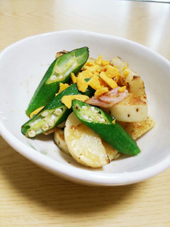 長いもとオクラのホットサラダ-レシピのメイン写真