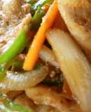 豚肉の味噌たれ焼き　息子のダイエット食