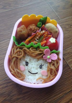 キャラ弁*やきそばガール♡-レシピのメイン写真