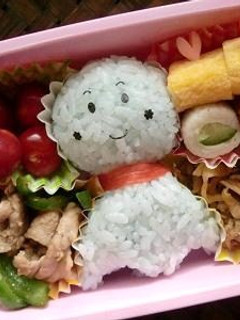 簡単★てるてる坊主のデコおにぎり弁当-レシピのメイン写真