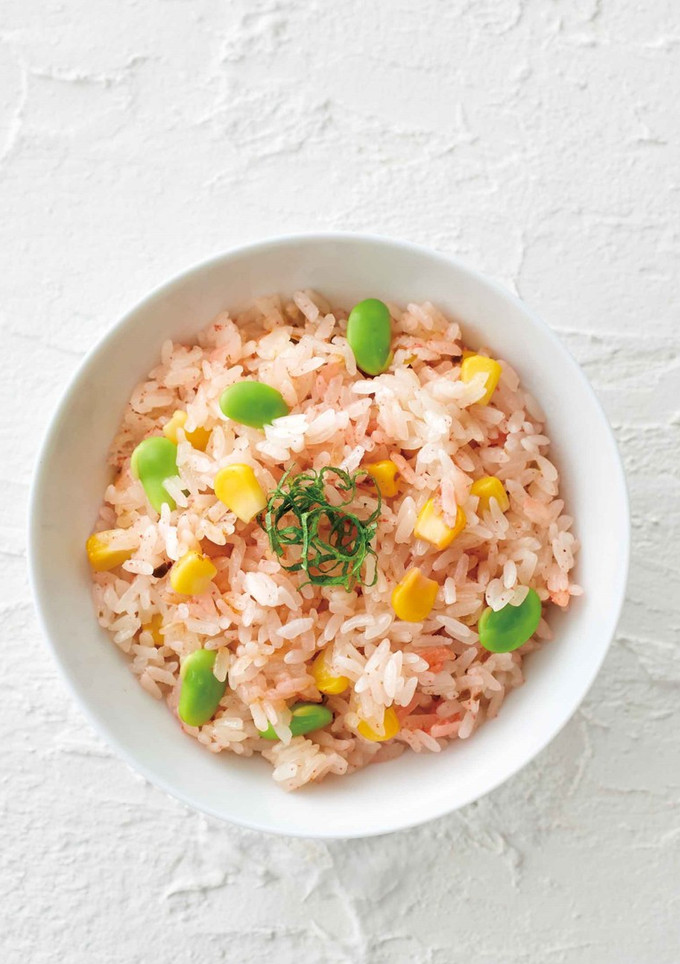 梅昆布めんたいと枝豆のおこわ-レシピのメイン写真