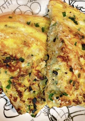 餃子リメイク！残った餃子の具で卵焼き-レシピのメイン写真
