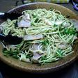 生ハムのバジル風味パスタ